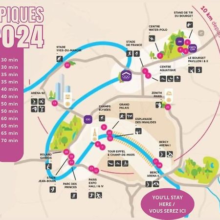 Appartement Cosy Au Calme A 20 Min De Paris Вилжуиф Екстериор снимка